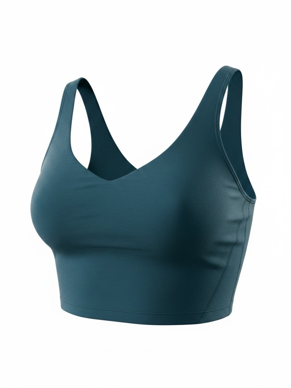 Gilly Hicks Deep Teal Seamless V-Scoop Tank Bralette